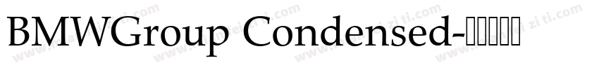 BMWGroup Condensed字体转换